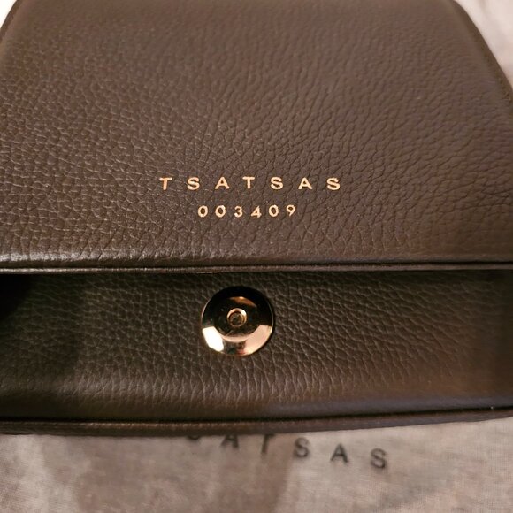 Tsatsas Malva 2 top Handle bag in army/khaki green (like new) - Picture 11 of 14